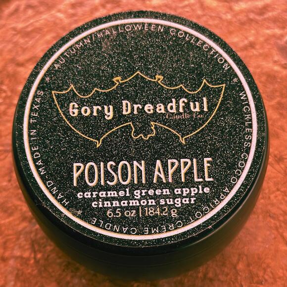 Poison Apple Wickless Candle: Caramel Green Apple Cinnamon Sugar Scent - Picture 4 of 8